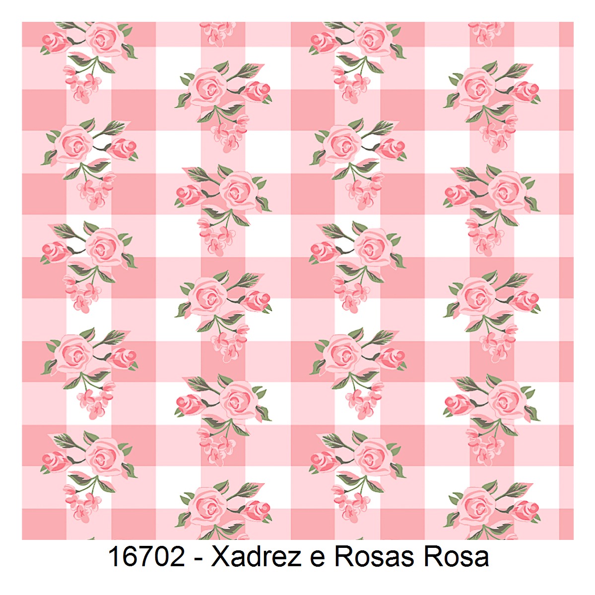 ALG230523-02 ALGODÃO COM ELASTANO - XADREZ ROSA - 100%ALGODÃO