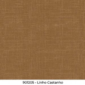 Tricoline 100% algodão Linho Castanho