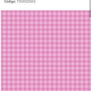 Tricoline 100% algodão Xadrez Rosa