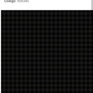Tricoline 100% algodão Xadrez Preto