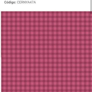 Tricoline 100% algodão Xadrez Magenta