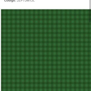 Tricoline 100% algodão Xadrez Verde