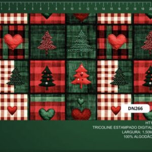 Tricoline 100% algodão Patchwork Natal