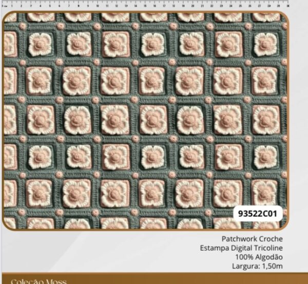 Tricoline 100% algodão Patcwork Croche