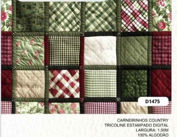 Tricoline 100% algodão Patcwork