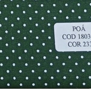 Tricoline 100% Algodão Poa Verde Escuro