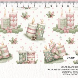 Tricoline 100% algodão Velas