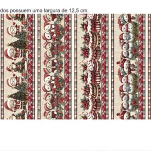 Tricoline 100% algodão Faixa Natal