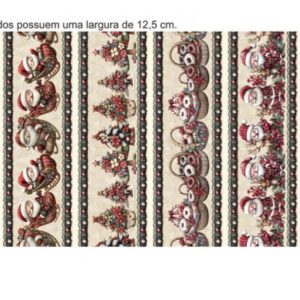 Tricoline 100% algodão Faixa Natal