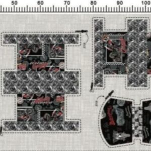 Tricoline 100% algodão Kit de Necessaires Moto