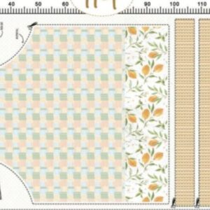 Tricoline 100% algodão Avental Limão