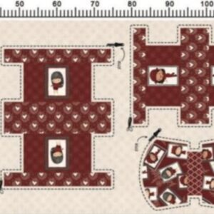 Tricoline 100% algodão Kit de Necessaires Meninas