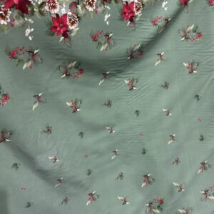 Sarja 100% algodão Barrado Bico de Papagaio Verde