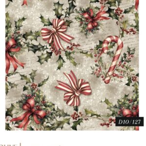 Tricoline 100% algodão Laços Bege