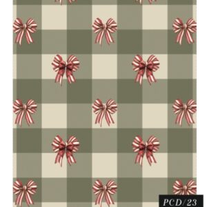 Pano de Copa 100% algodão Natal Xadrez Verde