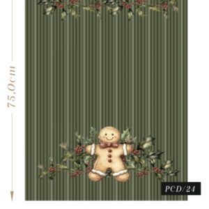 Pano de Copa 100% algodão Natal Listra Verde