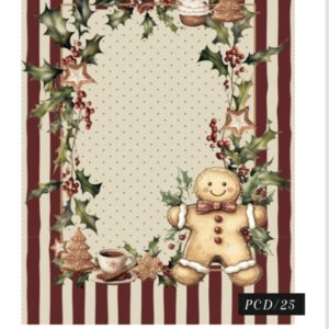 Pano de Copa 100% algodão Natal Bolachas