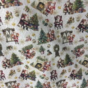 Tricoline 100% algodão Papai Noel