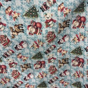 Tricoline 100% algodão Papai Noel