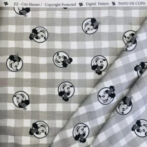 Pano de Copa 100% algodão Mickey Mouse