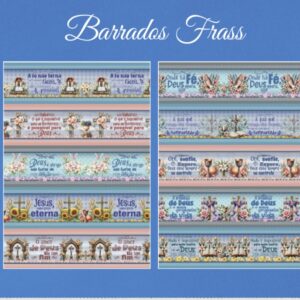 Tricoline 100% algodão Faixa oração