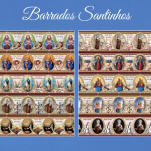 Tricoline 100% algodão Faixa Santinhos