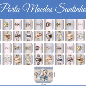 Tricoline 100% algodão Porta Moedas 40 unidades