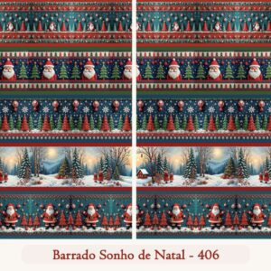 Tricoline 100% algodão Faixa Natal