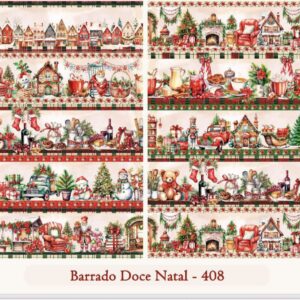 Tricoline 100% algodão Faixa Natal