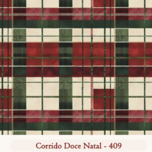 Tricoline 100% algodão Xadrez Natal