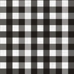 Pano de Copa 100% algodão Xadrez Preto