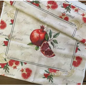 Pano de Copa 100% algodão Romã