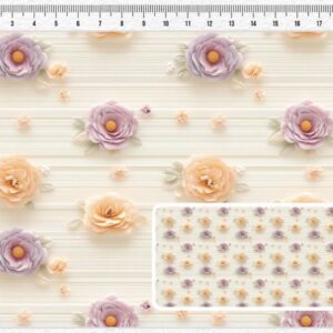 Tricoline 100% algodão Flor