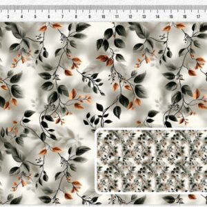 Tricoline 100% algodão Flor Ramos