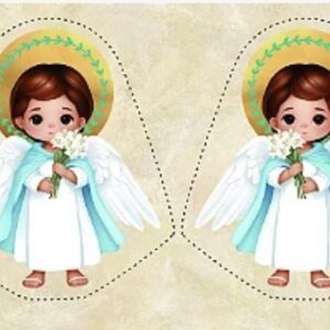 Tricoline 100% algodão Naninha Arcanjo Gabriel