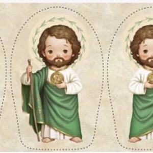 Tricoline 100% algodão Naninha São Judas