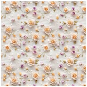 Tricoline 100% algodão Florzinha