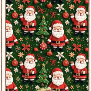 Tricoline 100% algodão Papai noel