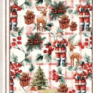 Tricoline 100% algodão Papai Noel