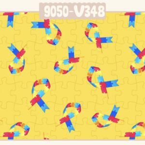 Tricoline 100% algodão Quebra-cabeça Cordão