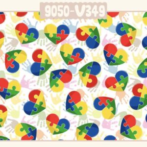 Tricoline 100% algodão Quebra-cabeça Coração