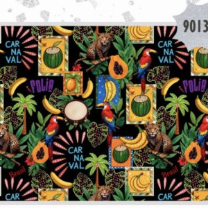 Tricoline 100% algodão Carnaval