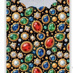 Tricoline 100% algodão Pedras Preciosas