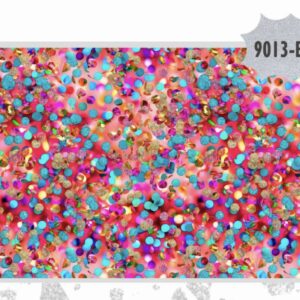 Tricoline 100% algodão Confetes