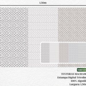 Tricoline 100% algodão Faixa Compose