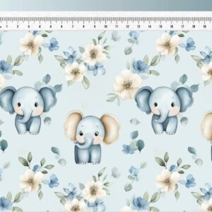 Tricoline 100% algodão Elefante