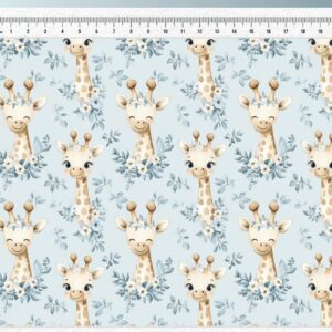 Tricoline 100% algodão Girafa