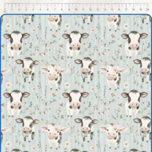 Tricoline 100% algodão Vacas