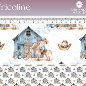 Tricoline 100% algodão Boiadeiro