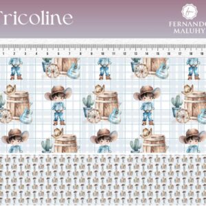 Tricoline 100% algodão Boiadeiro
